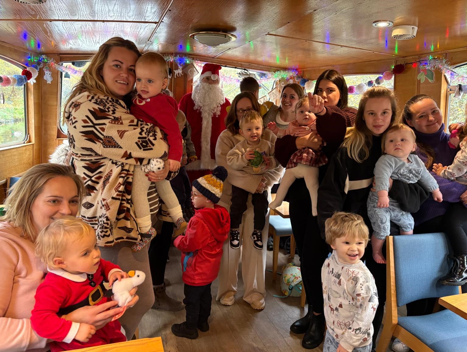 Home-Start families enjoying a Christmas day out in 2024